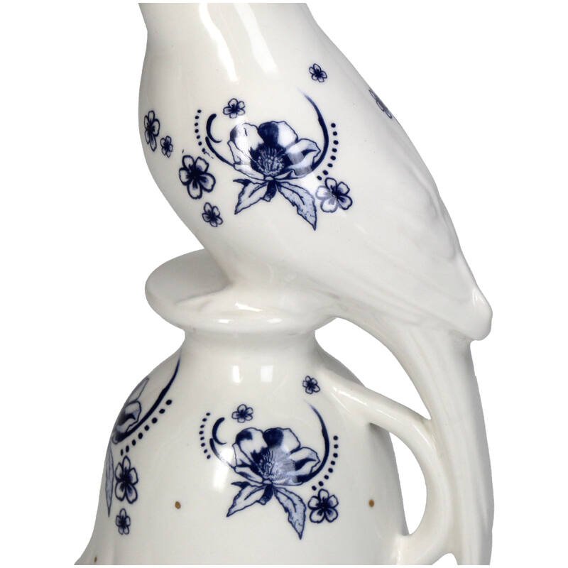 Kerzenhalter - Vogelporzellan - Delfter Blau ↑ 21 cm