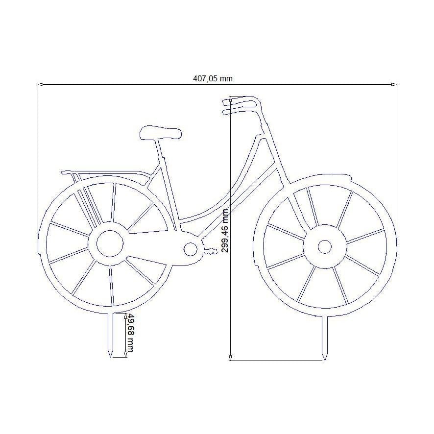 Metalldeko Fahrrad im Edelrost Design | Bike Deko Figur
