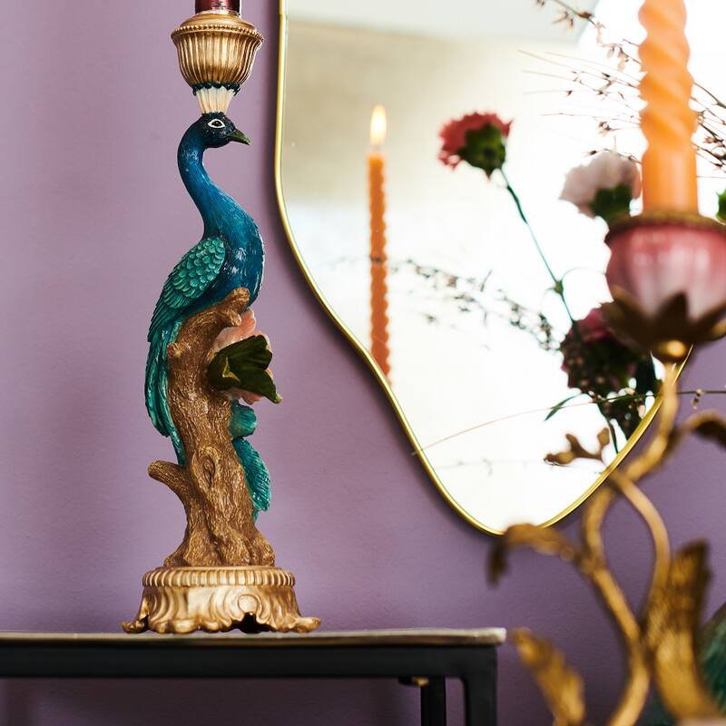 Kerzenhalter - Peacock Multi - ↑ 29 cm
