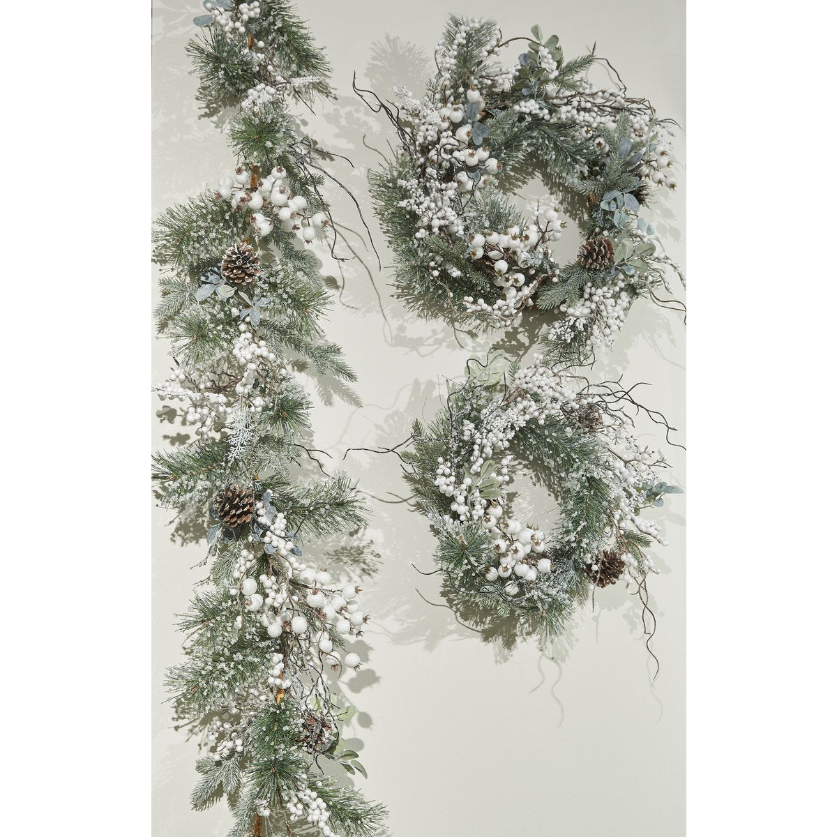 Winter-Weihnachtskranz – Ø50 cm – Grün