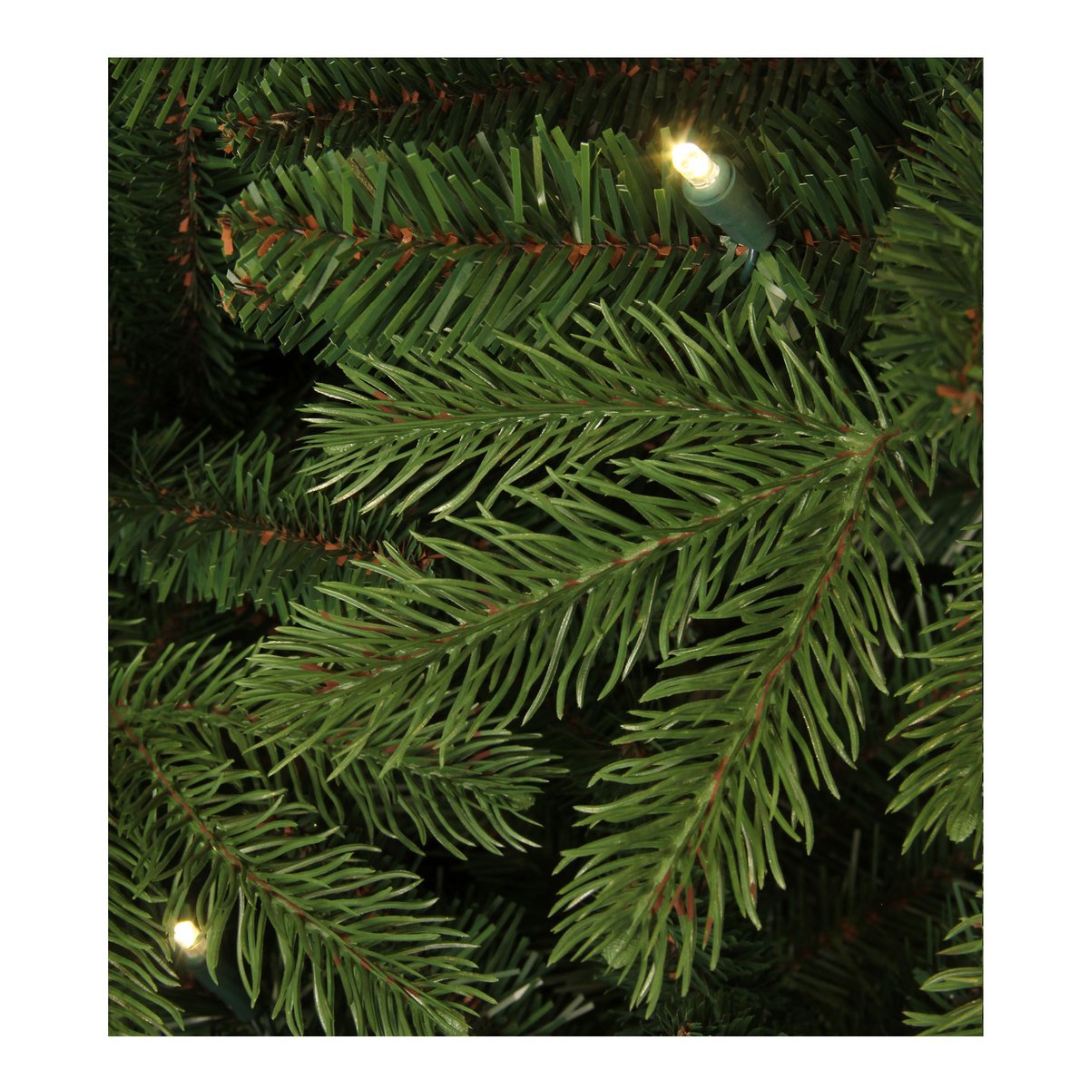 Künstlicher Weihnachtsbaum Vancouver mit LED-Beleuchtung – H185 x Ø124 cm – Grün