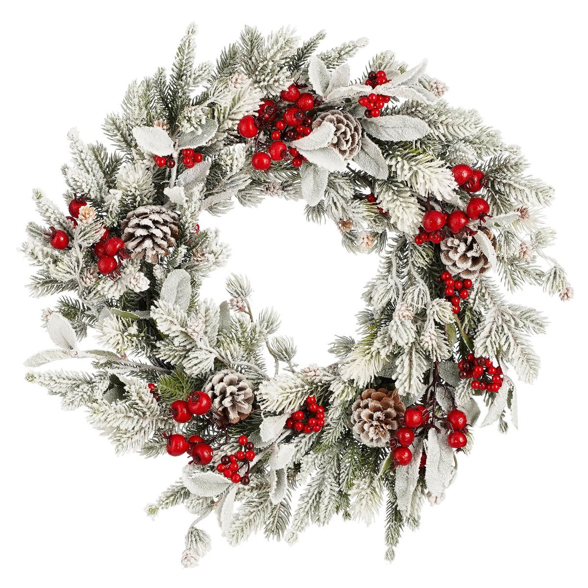 Glockenturm-Weihnachtskranz – Ø50 cm – Grün