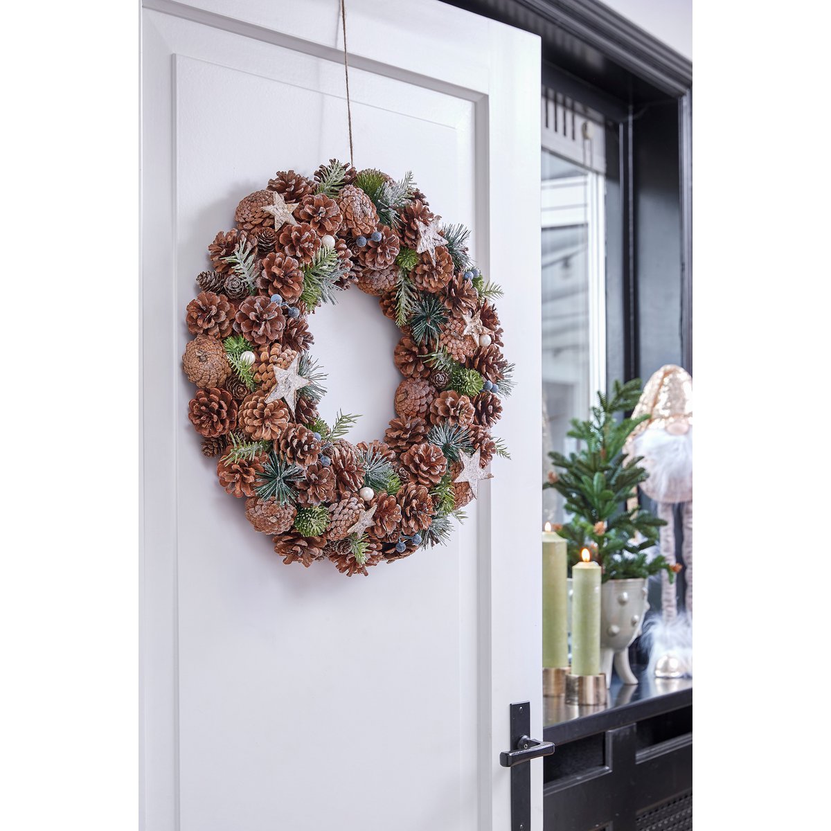 Weihnachtskranz - Ø50 cm - Braun