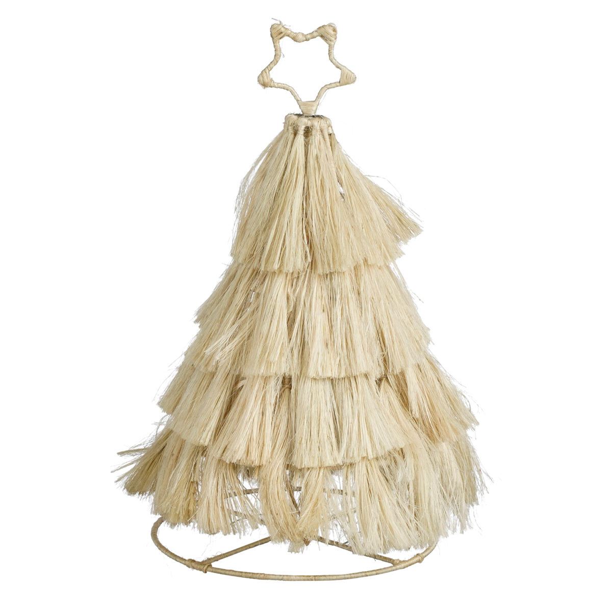 Weihnachtsdekoration Baum - H44 x Ø25 cm - Jute - Beige