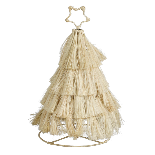 Weihnachtsdekoration Baum - H44 x Ø25 cm - Jute - Beige