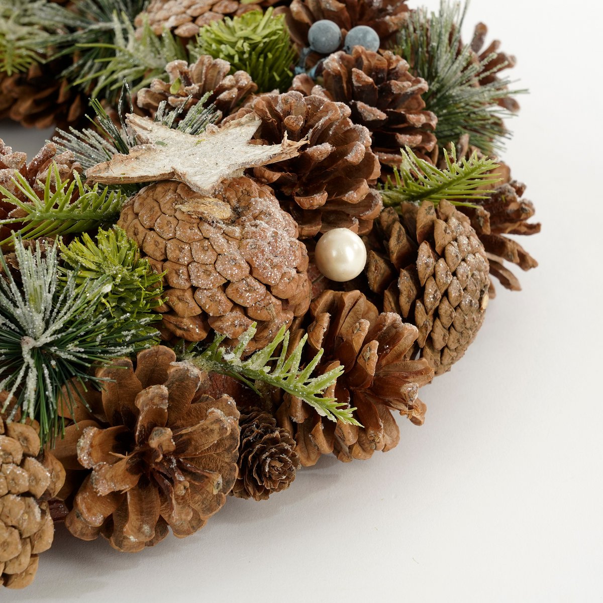 Weihnachtskranz - Ø50 cm - Braun