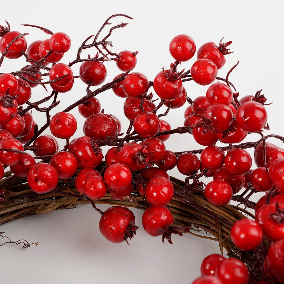 Weihnachtskranz Beeren - Ø50 cm - Schaumstoff - Rot
