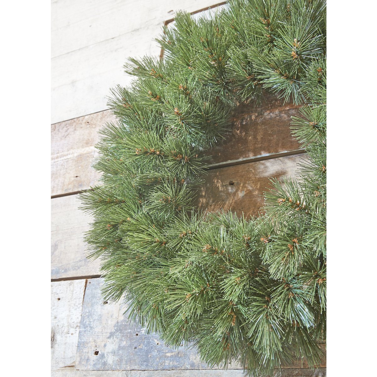 Waldgefrosteter Weihnachtskranz – Ø90 cm – Grün