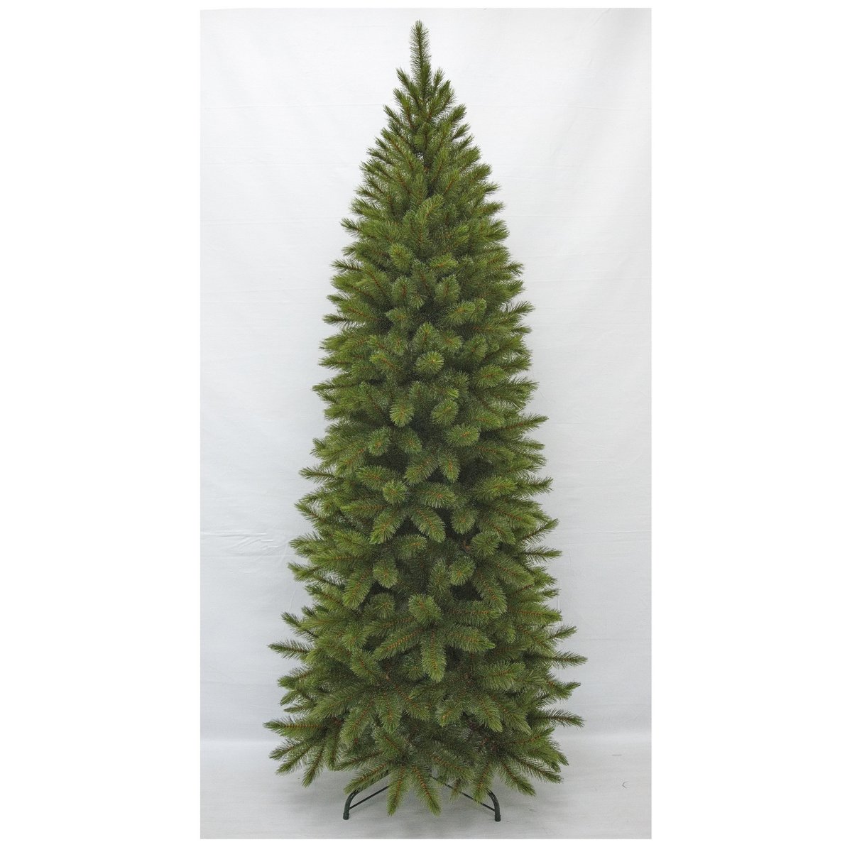 Schmaler künstlicher Weihnachtsbaum von Bristlecone – H215 x Ø89 cm – Grün