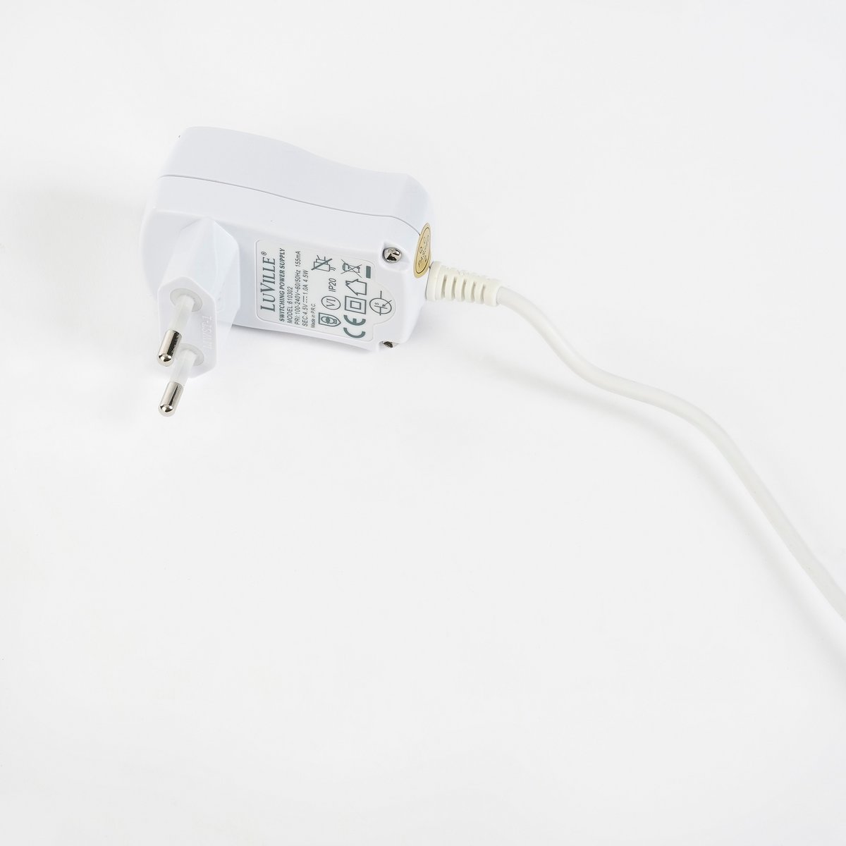 LuVille Weihnachtsdorf Schalteradapter mit 4 Steckern - 3 Volt