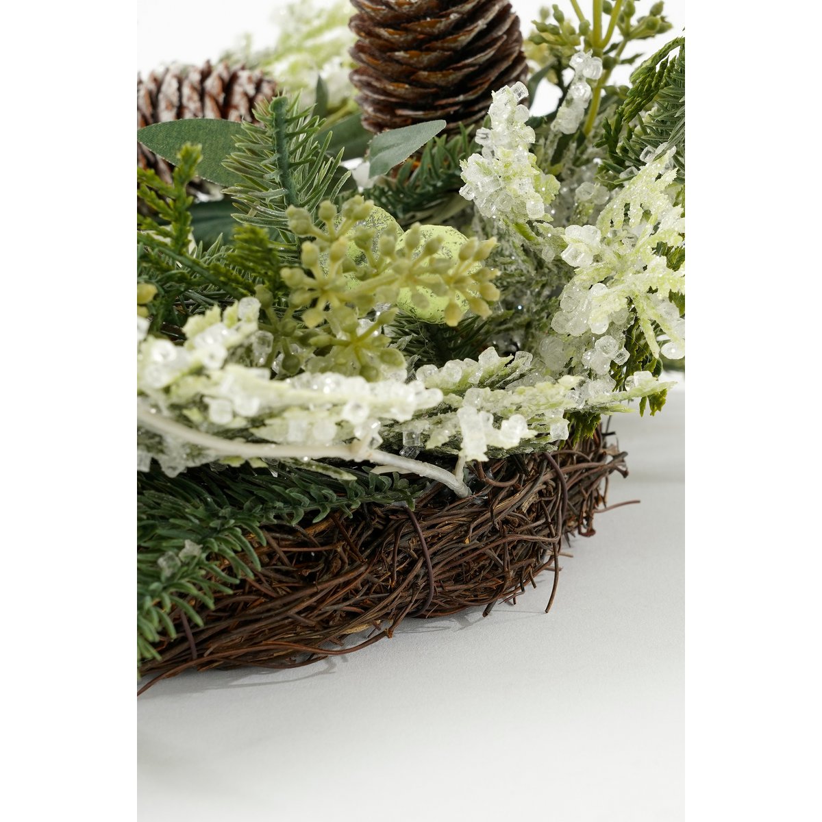 Alva Weihnachtskranz - Ø50 cm - Grün