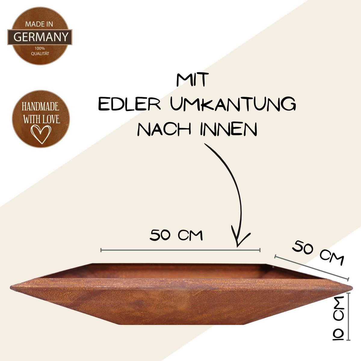 Rost Pflanzsäule mit Pusteblume Motiv | mit verschiedenen Schalen | Gartendeko Rost Blumensäule