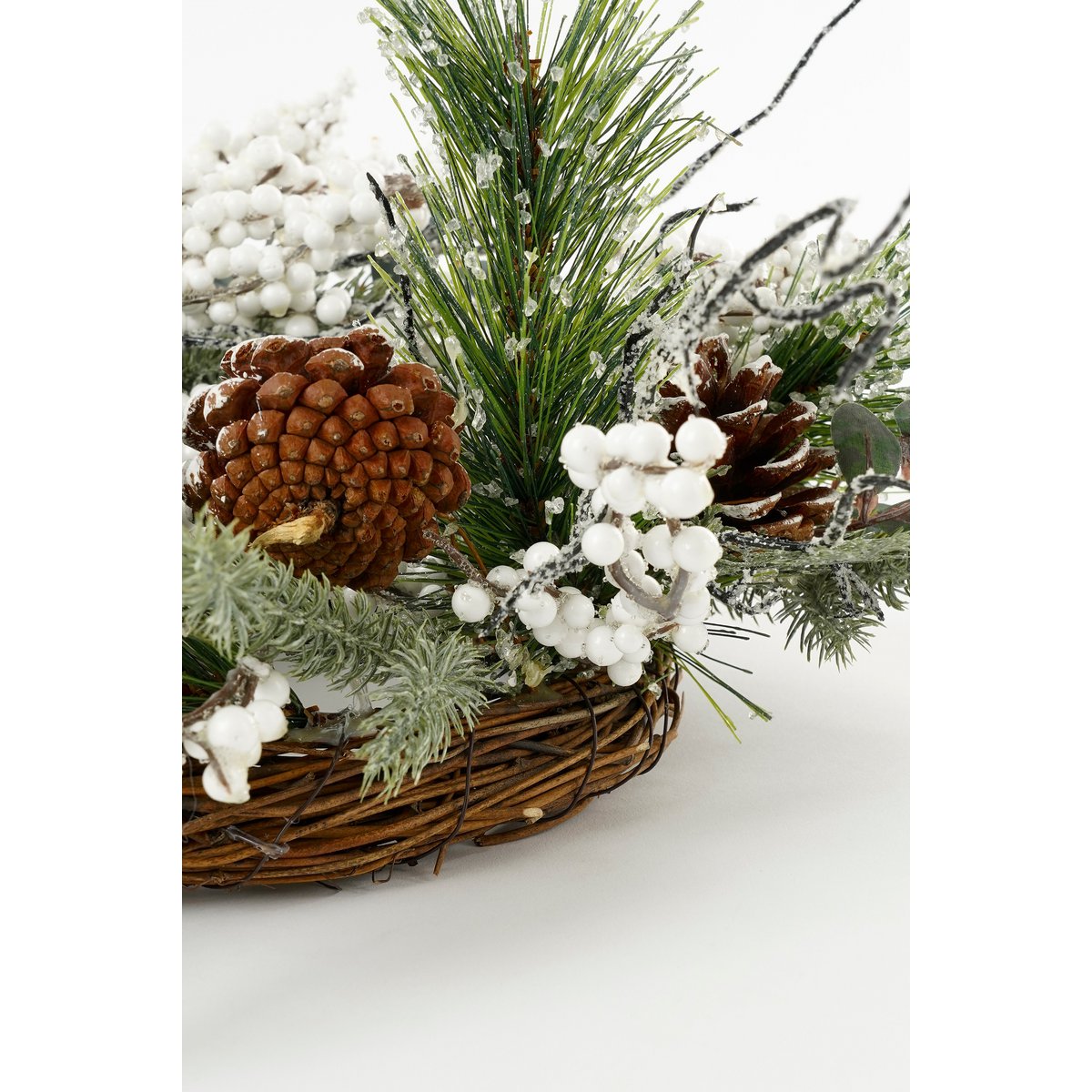 Winter-Weihnachtskranz – Ø50 cm – Grün