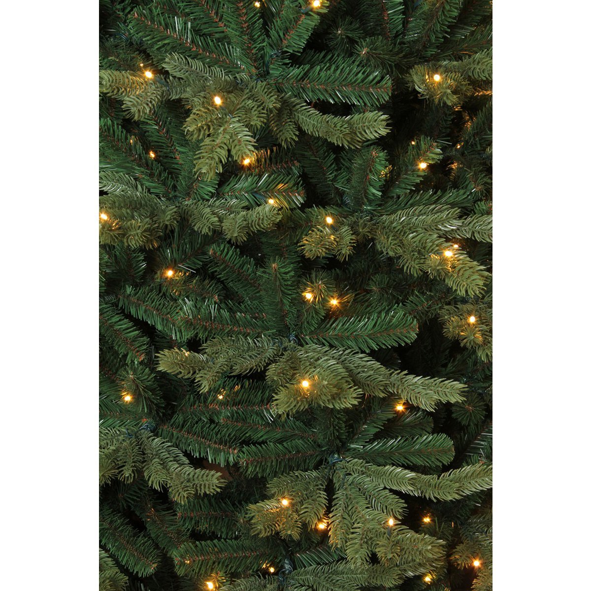 Sherwood Deluxe Künstlicher Weihnachtsbaum mit LED-Beleuchtung – H185 x Ø127 cm – Grün
