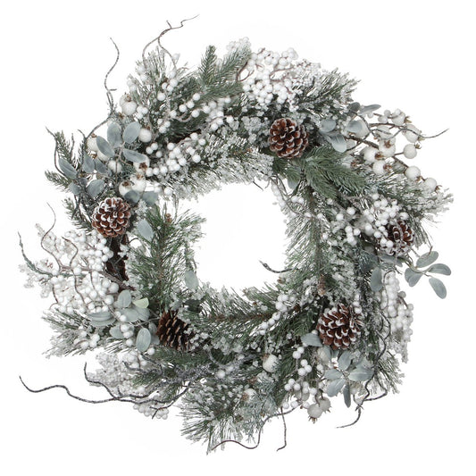 Winter-Weihnachtskranz – Ø50 cm – Grün