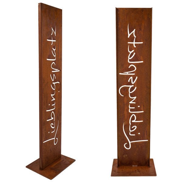 Lieblingsplatz Schild Garten | Rost Deko