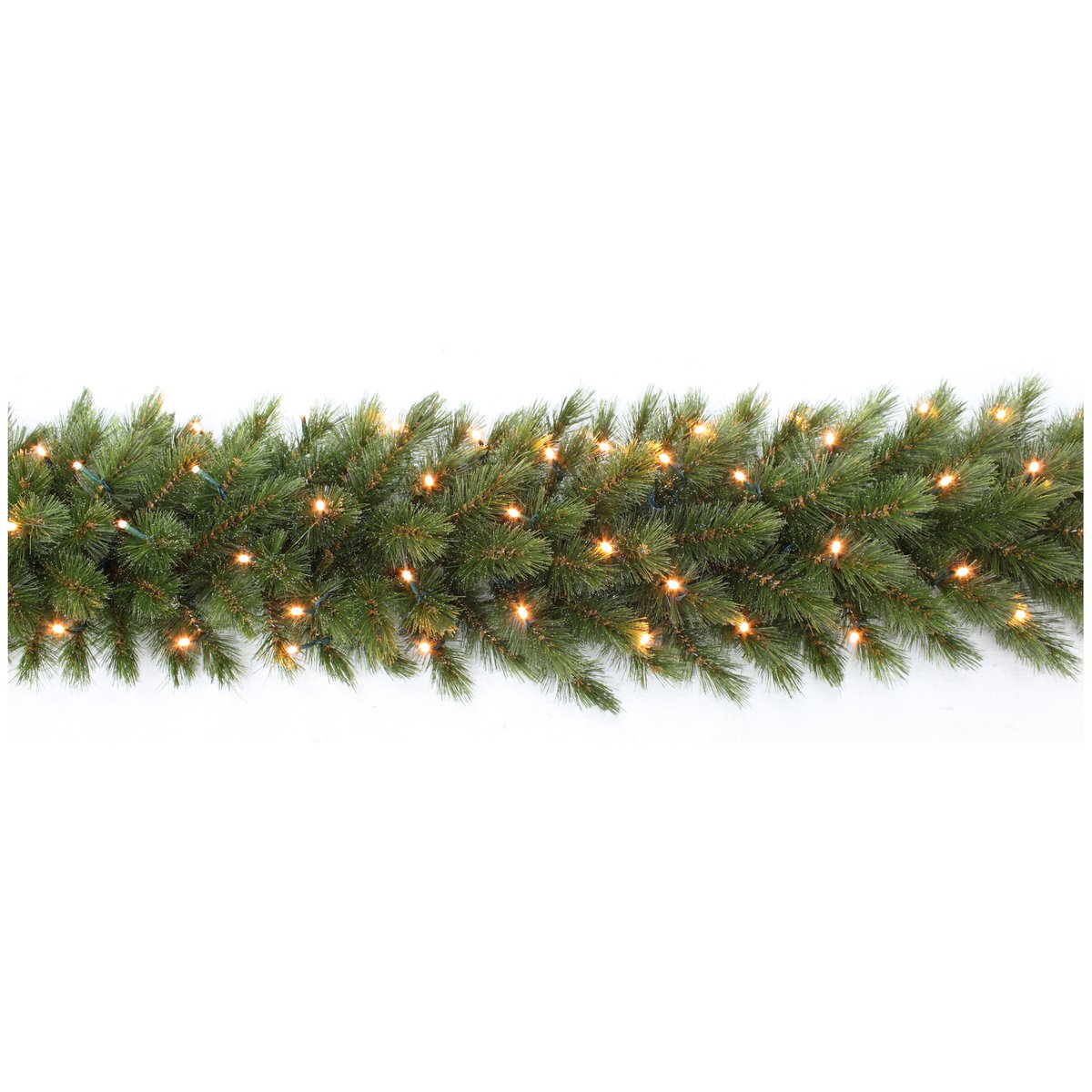 Weihnachtsgirlande mit LED-Beleuchtung – L270 cm – Grün