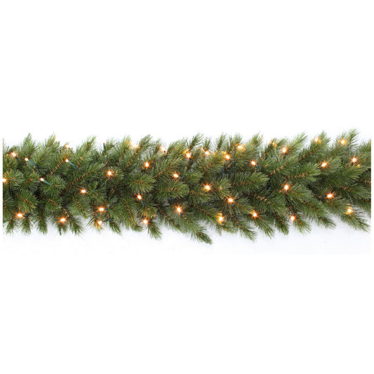 Weihnachtsgirlande mit LED-Beleuchtung – L270 cm – Grün