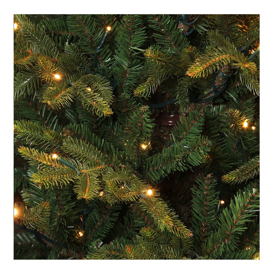 Künstlicher Weihnachtsbaum Vancouver mit LED-Beleuchtung – H185 x Ø124 cm – Grün