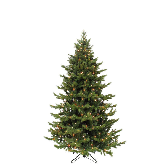 Sherwood Deluxe Künstlicher Weihnachtsbaum mit LED-Beleuchtung – H185 x Ø127 cm – Grün