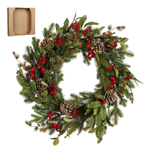 Austin Weihnachtskranz - Ø50 cm - Grün