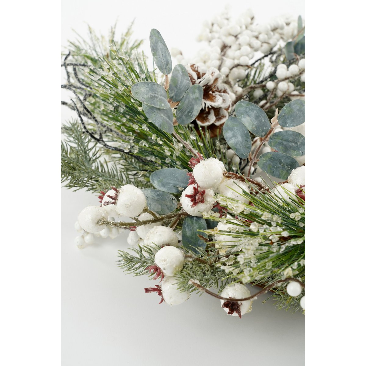 Winter-Weihnachtskranz – Ø50 cm – Grün